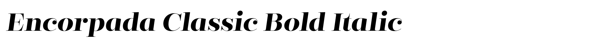 Encorpada Classic Bold Italic image